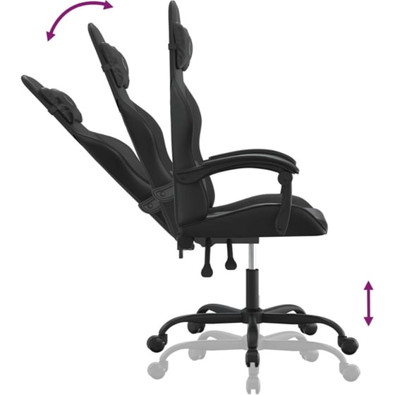 Καρέκλα Gaming VIDAXL 3143874 από Τεχνητό Δέρμα - Μαύρη image 4