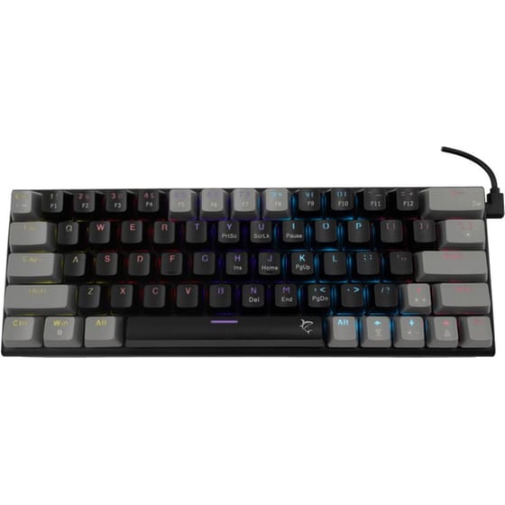 White Shark Wakizashi Gaming Μηχανικό Ενσύρματο Πληκτρολόγιο RGB Γκρι/Μαύρο (US) image 0
