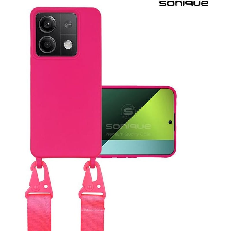 SONIQUE Θήκη Xiaomi Redmi Note 13 5G - Sonique Carryhang Με Strap - Ροζ