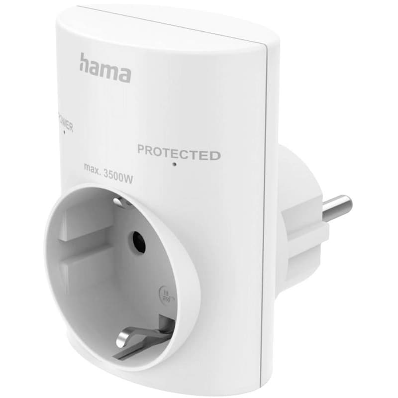 Πολύμπριζο Ασφαλείας Hama 223321 1 Θέσης - White