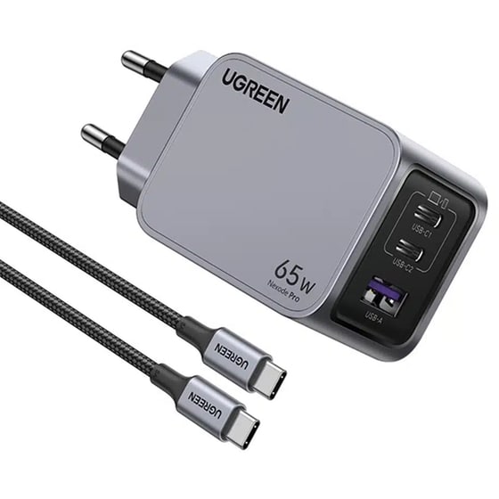 Σετ Φόρτισης UGreen Nexode Pro X755 USB-C/USB-A 65W - Gray image 0