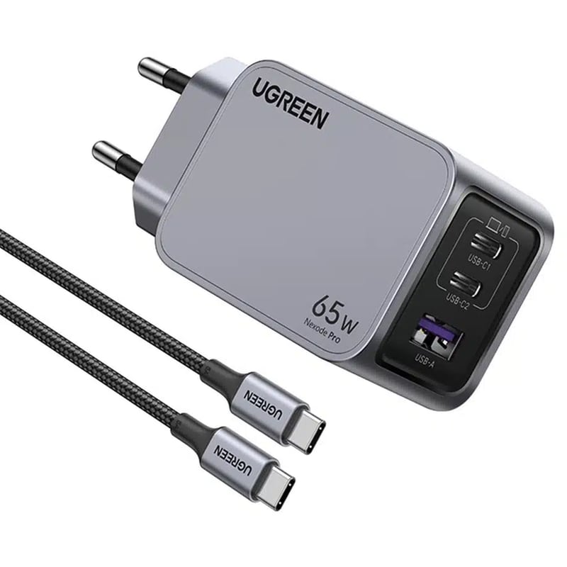 Σετ Φόρτισης UGreen Nexode Pro X755 USB-C/USB-A 65W - Gray
