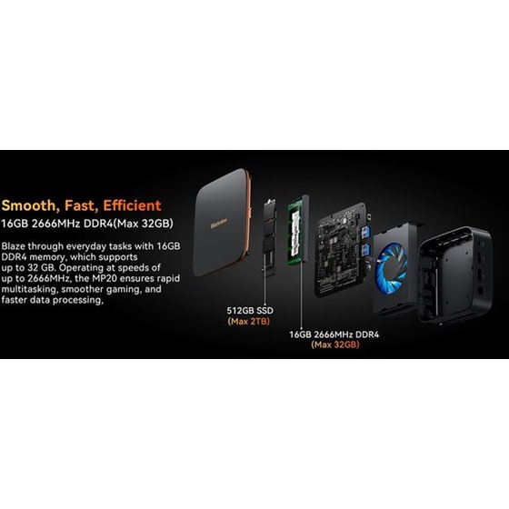 Desktop Blackview MP20 Mini (N150/16GB/512GB SSD/UHD Graphics/Win11Pro) image 2