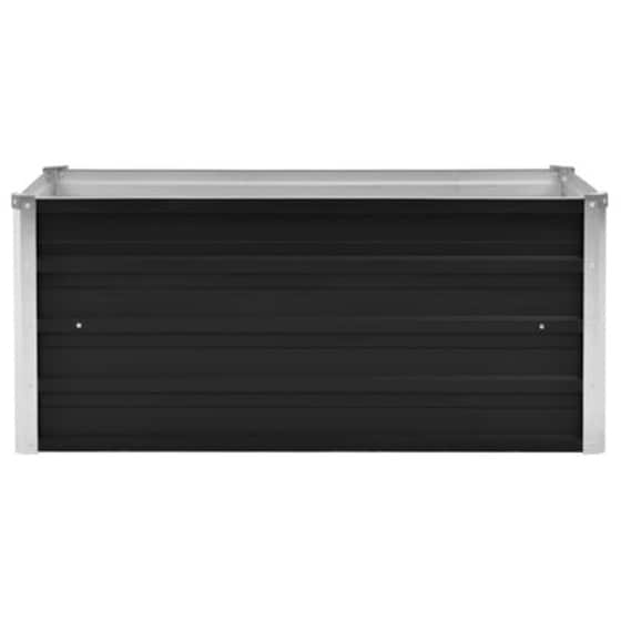 Vidaxl Ζαρντινιέρα Υπερυψωμένη Ανθρακί 100x40x45 Εκ. Γαλβαν. Χάλυβας image 4