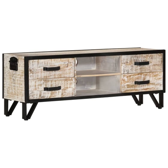 Έπιπλο Τηλεόρασης VidaΧL Ξύλινο 110x30x41cm - Γκρι/Μαύρο image 8