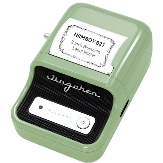 NIIMBOT B21 Έχρωμος Εκτυπωτής Thermal Ετικετών με Bluetooth - Πράσινο image 1