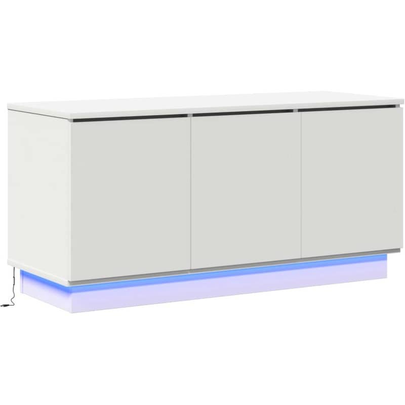 Έπιπλο Τηλεόρασης VidaXL με LED 100 x 38 x 49 cm - Λευκό