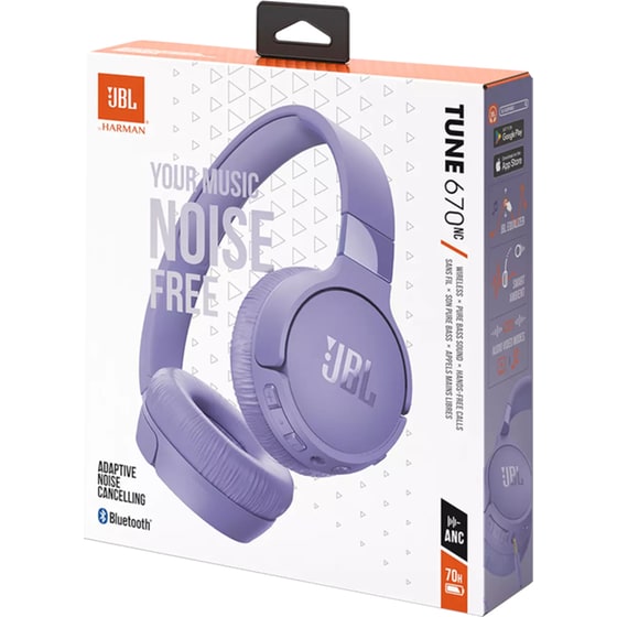 JBL Tune 670NC Ασύρματα Ακουστικά Κεφαλής - Μωβ image 11
