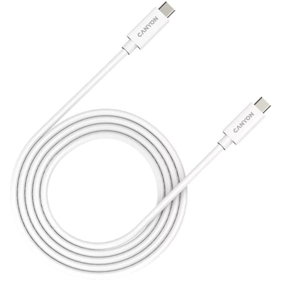 Καλώδιο Φόρτισης Canyon Full Featured Cable USB-C σε USB 2.0 2m - Λευκό image 0