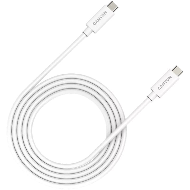 CANYON Καλώδιο Φόρτισης Canyon Full Featured Cable USB-C σε USB 2.0 2m - Λευκό