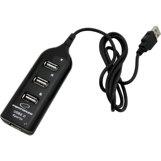 Esperanza EA116 USB Hub 4-Port USB 2.0 συμβατό με USB-A image 0