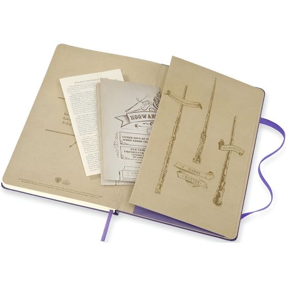 Σημειωματάριο Moleskine Harry Potter Leather Ριγέ Μαύρο Large (1 Τεμάχιο) image 3