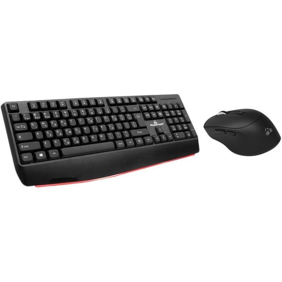 POWERTECH PT-1167 Ασύρματο σετ Πληκτρολόγιο/Ποντίκι - Μαύρο (US) (GR) image 1