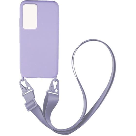 Θήκη Xiaomi Poco F4 5G - My Colors Carryhang Liquid Silicone Strap - Λιλά image 0