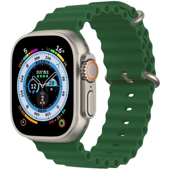 Λουράκι Sonique Ocean Band για Apple Watch 42/44/45/49mm - Πράσινο Σκούρο image 0