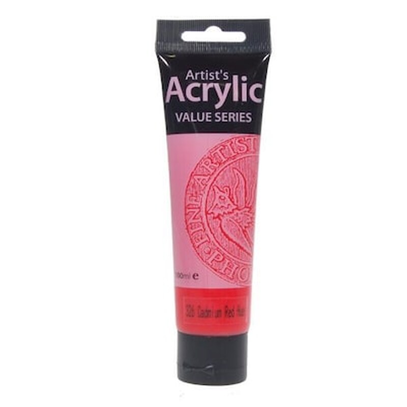 WUXI PHOENIX ARTIST MATERIALS IMP & EXP CO., LTD Phoenix Ακρυλικό Χρώμα 326 Cad Red Hue, Σωληνάριο 100ml