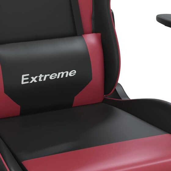 Καρέκλα Gaming VIDAXL 3143694 με Ρυθμιζόμενα Μπράτσα από Τεχνητό Δέρμα - Μαύρο / Κόκκινο image 5