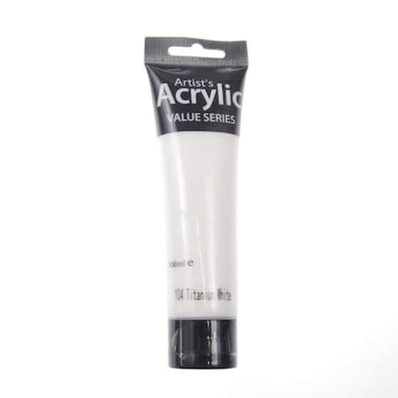 Phoenix Ακρυλικό Χρώμα 104 Titanium White, Σωληνάριο 100ml image 0