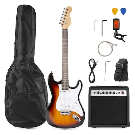 Max Gigkit Πακετο Ηλεκτρικης Κιθαρας Sunburst image 0