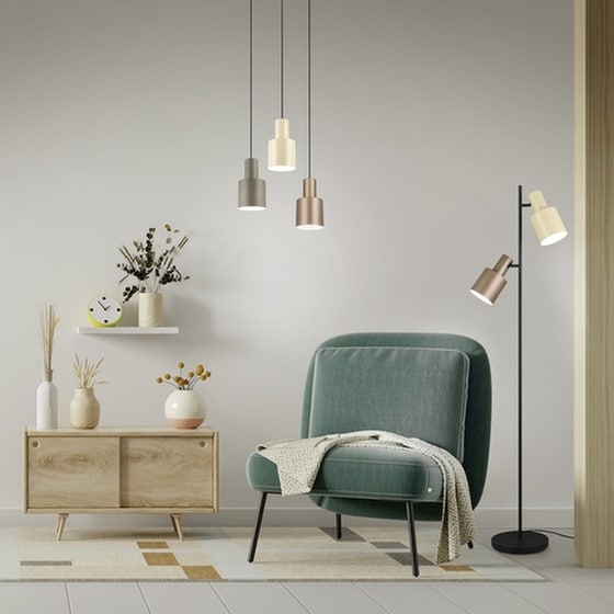 Trio Lighting Κρεμαστό Φωτιστικό Πολύχρωμο με Ντουί E27 37x27x150εκ. image 1