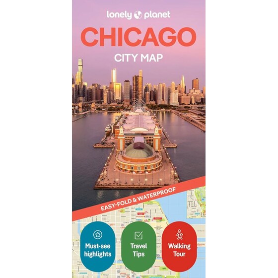 Lonely Planet Chicago City Map image 0
