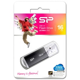 Silicon Power Ultima U02 16GB USB 2.0 Stick Μαύρο
