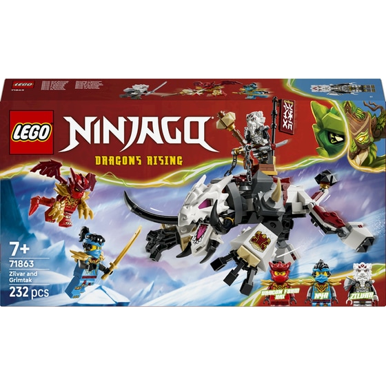 LEGO® NINJAGO® Ζίλβαρ και Γκρίμτακ, το Δρακοθηρίο (71863) image 0