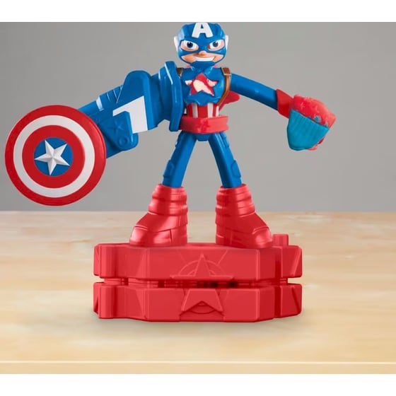 Hasbro Play-Doh Marvel Spiderman/ Black Panther/ Captain America 3 Σχέδια 2 Τμχ - Τυχαία Επιλογή Σχεδίου (G0333) image 14