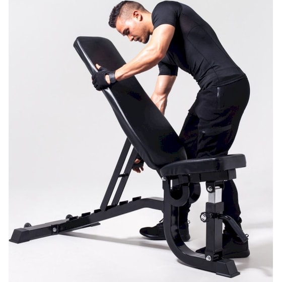 Ρυθμιζόμενος Κατακλινής Πάγκος Γυμναστικής Optimum CX-SUB1113 140x72.5x54-138cm - Μαύρο image 9