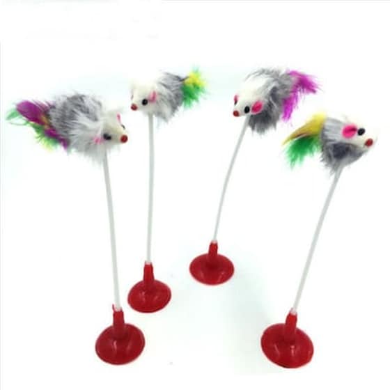 Παιχνίδια Γάτας Με Φτερά Και Βάση Αναρρόφησης image 0