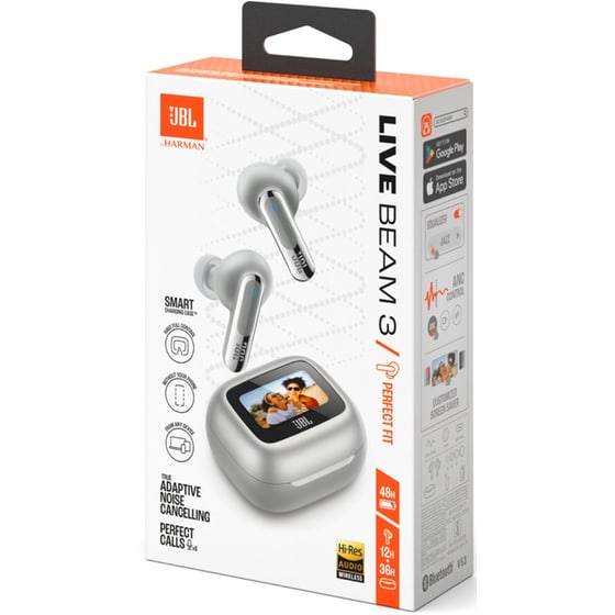 Ακουστικά Bluetooth JBL Live Beam 3 ANC - Ασημί image 11