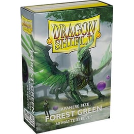Dragon Shield Sleeves Japanese Small Size - Matte Forest Green (60 Sleeves)