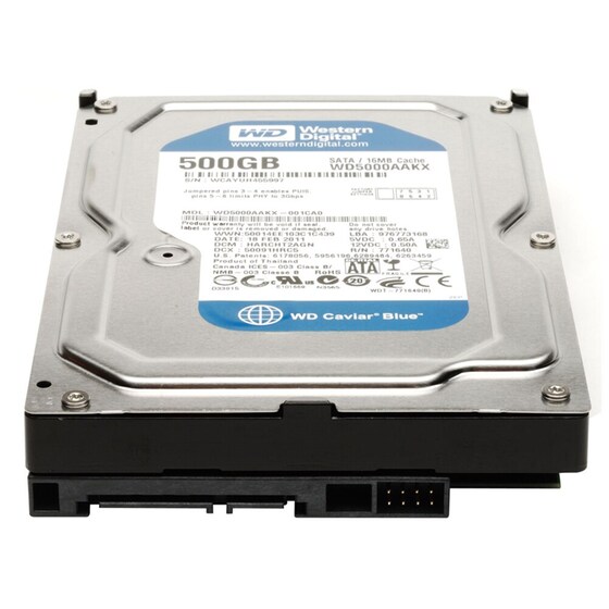 Εσωτερικός δίσκος Western Digital Caviar Blue 500GB - 3.5" - SATA 3 (WD5000AAKX) image 1