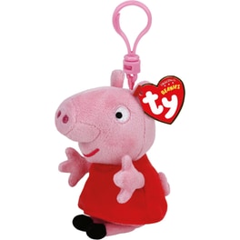 Λούτρινο TY Beanie Babies με Κλιπ Χνουδωτό Peppa Pig (8.5cm)