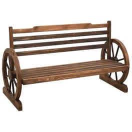 Παγκάκι Κήπου VidaXL από Μασίφ Ξύλο Ελάτης 112x61x78 cm - Καφέ