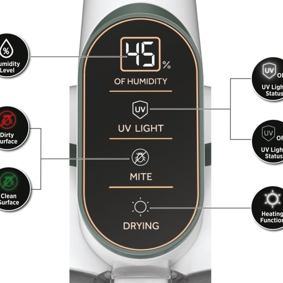 HOOVER HMC510UV011 400 W 0.6 lt Λευκό Καθαριστής Στρωμάτων image 1