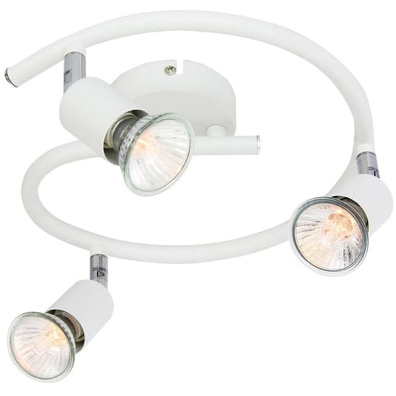 Σποτ Τρίφωτο Aca Trinity Mc634wh3g Μεταλλικό - Λευκό image 0