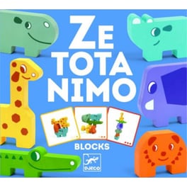 Djeco Ξυλ, Παιχνίδι Ισορροπίας 'πυραμίδα Ζωάκια' Με Κάρτες