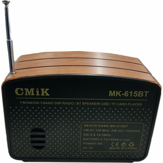 Cmik Mk-615Bt Φορητό Ηχείο 5 W - Καφέ image 2