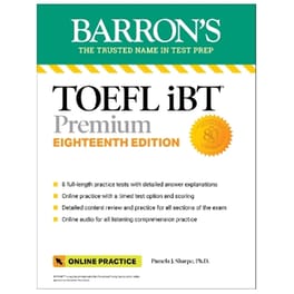TOEFL iBT Premium with 8 Online Practice Tests + Online Audio, Eighteenth Edition