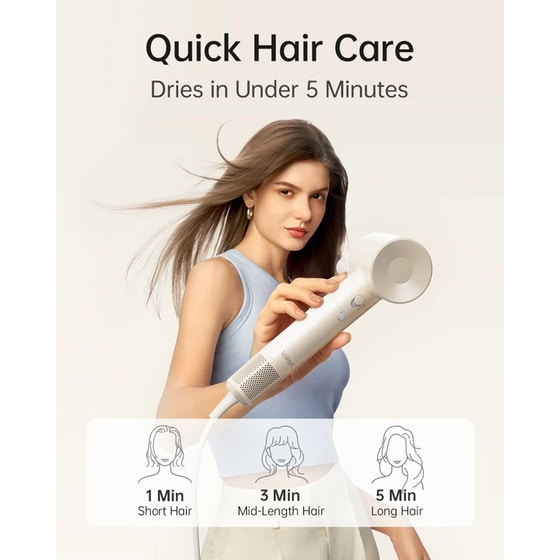 LAIFEN SE LITE Σεσουάρ Μαλλιών 1400 W Μπεζ image 2