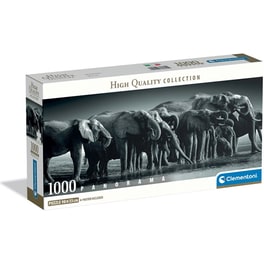 Παζλ Clementoni Panorama High Quality Collection Ελέφαντες (1000 Κομμάτια)