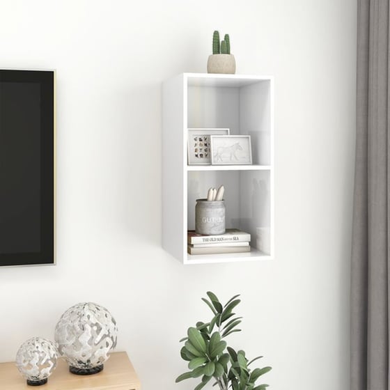 Έπιπλο Τηλεόρασης VidaXL από Μοριοσανίδα 37x37x72cm - Λευκό image 4