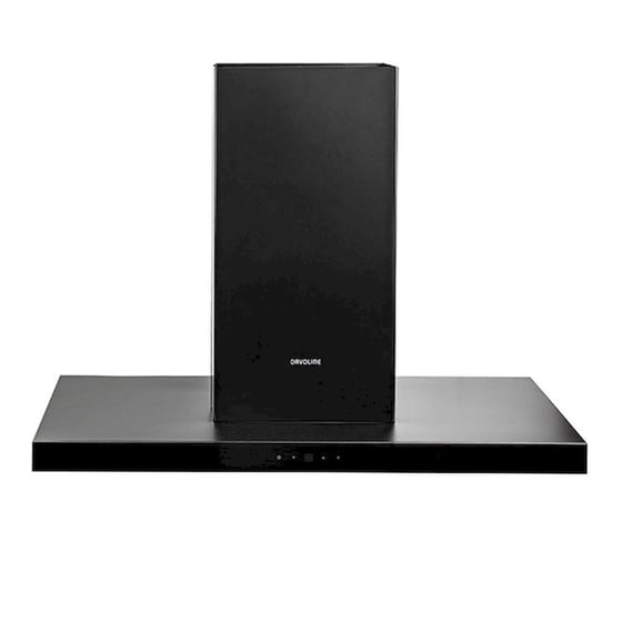 DAVOLINE SQUARE ISLAND 090 90 cm Μαύρο Απορροφητήρας Νησίδα image 0