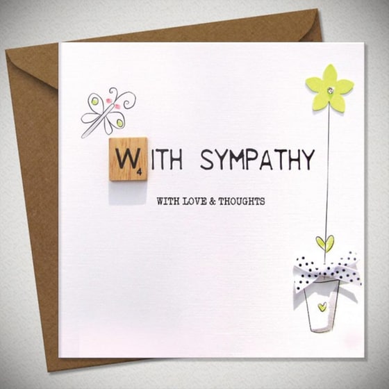 ΕΥΧ. ΚΑΡΤΑ WITH SYMPATHY WITH LOVE image 0