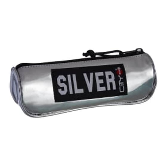 Κασετίνα Τριγωνική City Eclair Trendy Silver Μονή Ασημί image 0