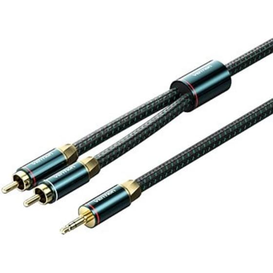 VENTION Καλώδιο Ήχου BCSGG 1x 3.5mm Jack Male σε 2x RCA Male 1.50 m Μαύρο image 0