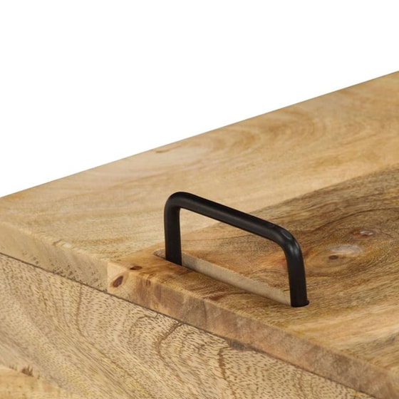 Κομοδίνο Vidaxl Από Μασίφ Ξύλο Μάνγκο 40x34x47 cm - Φυσικό image 4