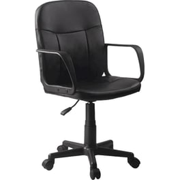 Καρέκλα Γραφείου ArteLibre Aba από Τεχνητό Δέρμα - Μαύρη