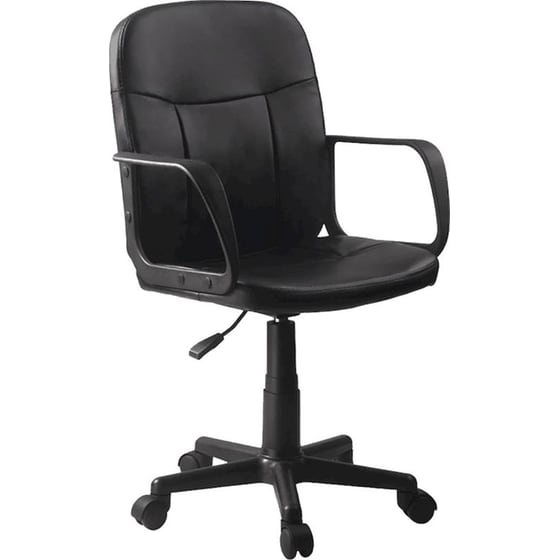 Καρέκλα Γραφείου ArteLibre Aba από Τεχνητό Δέρμα - Μαύρη image 0